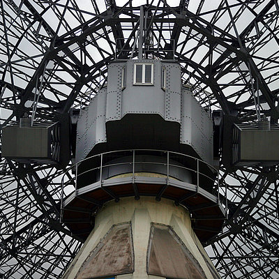Radioteleskop von unten