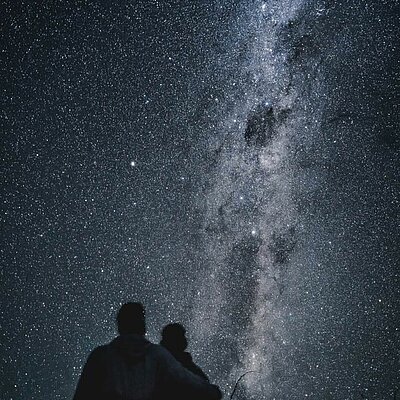 Blick auf die Milchstraße am Eifeler Nachthimmel