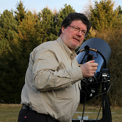 Betreiber der Astronomiewerkstatt Harald Bardenhagen