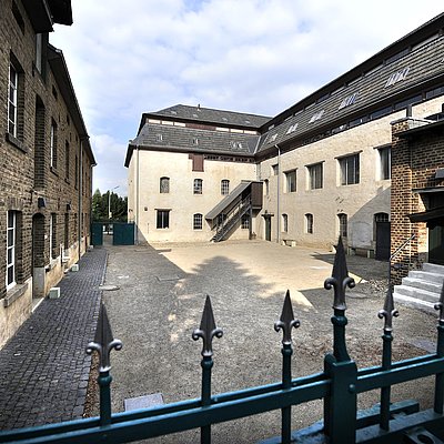 Blick in den Hof der Tuchfabrik Müller