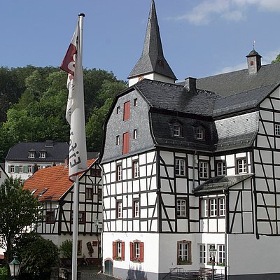 Das Gildehaus liegt als Fachwerkhaus in Blankenheim